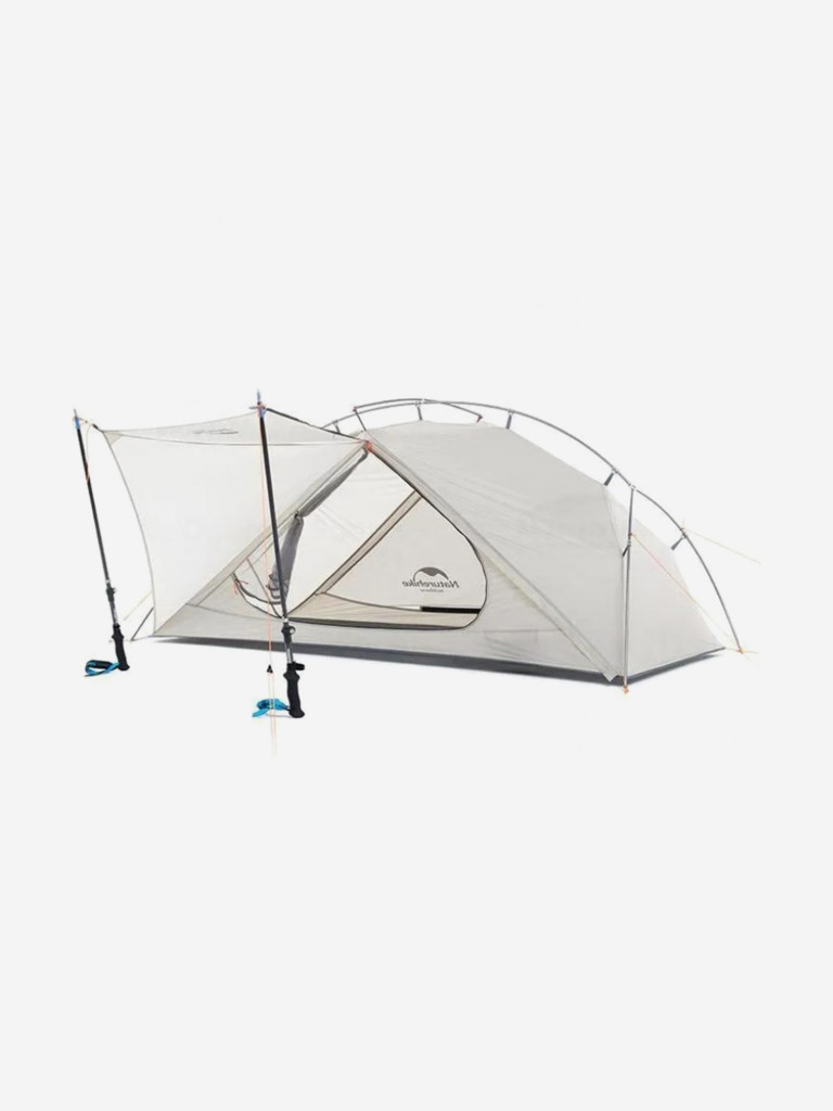 Палатка Naturehike VIK Si, 1-местная, алюминиевый каркас, снежная юбка, белая