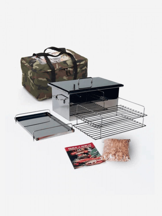 Коптильня горячего копчения 20л 400х250х200мм нержавеющая сталь 1,5мм, Старый Очаг