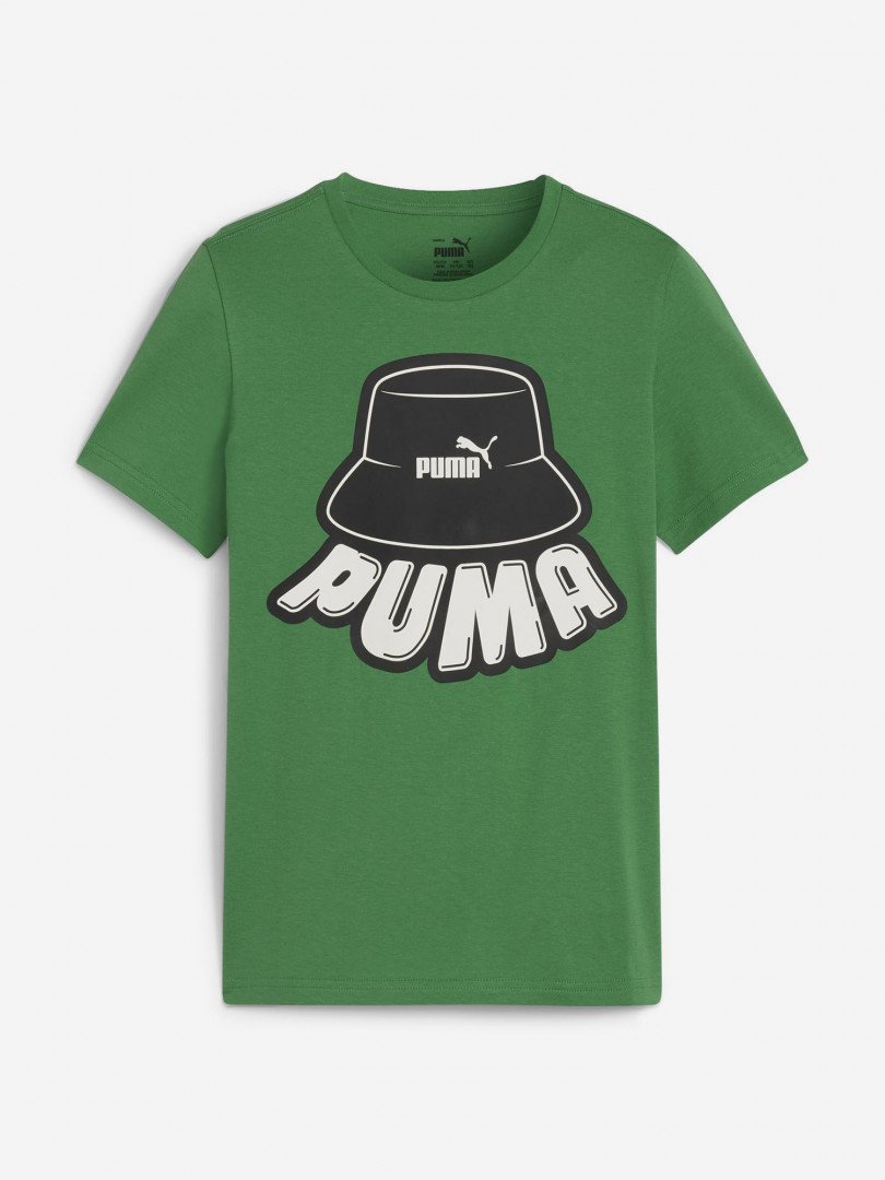 фото Футболка для мальчиков puma ess, зеленый