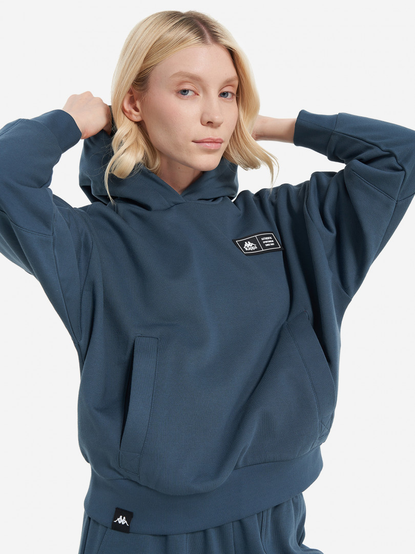 Худи женское оверсайз Kappa Синий 3999₽