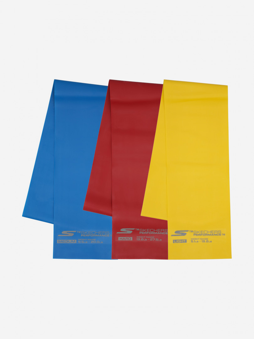 фото Набор эластичных силовых лент skechers, 3 шт., мультицвет