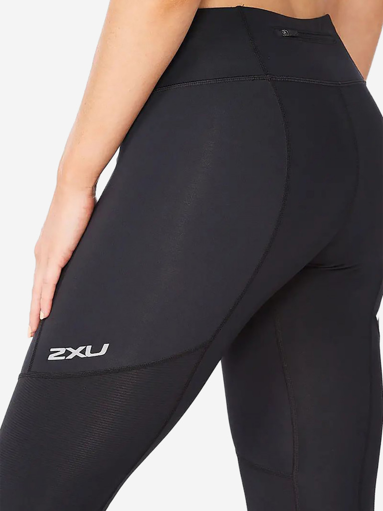 Компрессионные леггинсы 3/4 2XU Aero Vent Mid-Rise Compression 3/4 T Lights Black