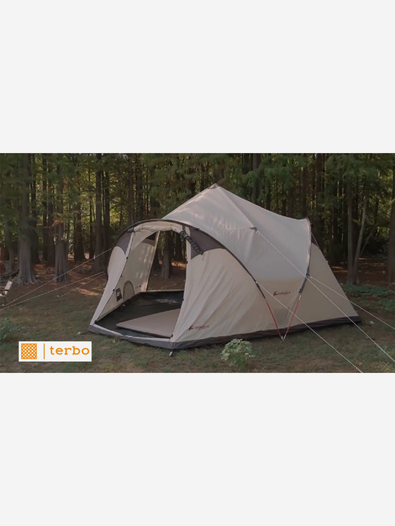 Просторный и высокий шатер Terbo Mir & Camping для летнего кемпинга