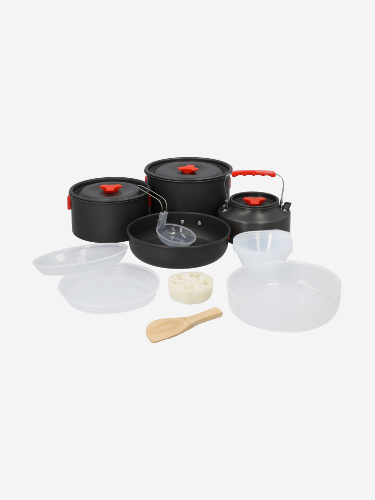 Набор посуды для: 2 котелка, сковорода, чайник Denton