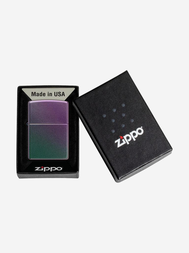 Зажигалка Zippo 49146 Classic Iridescent, фиолетовая матовая