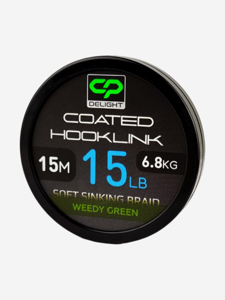 Поводковый материал CARP PRO в оболочке Deligth Sinking Hooklink зеленый 15lb 15м
