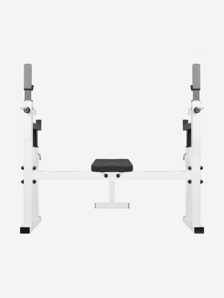 Скамья со стойками неотделимая Sportlim Атлант Белая