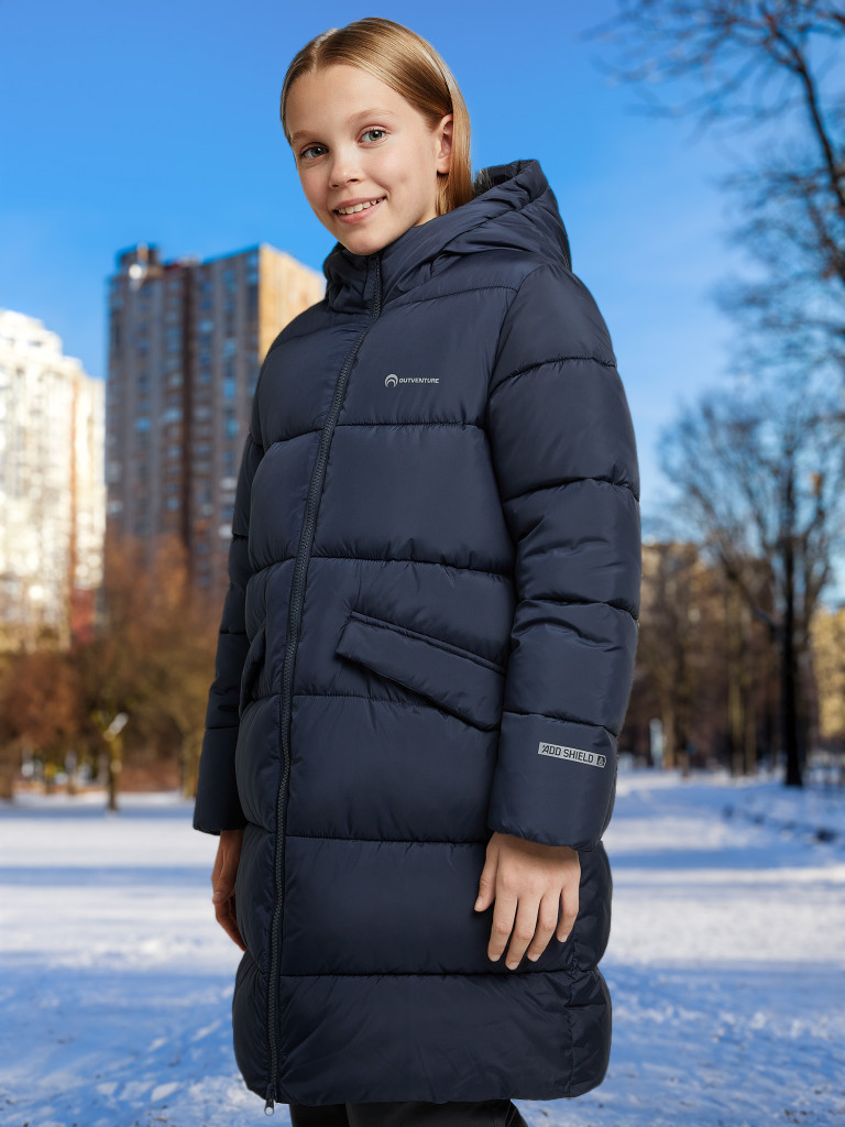 Пальто утепленное для девочек Outventure
