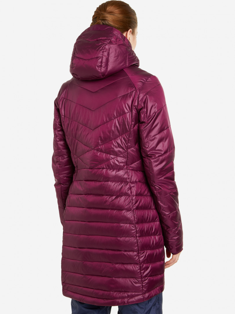 фото Куртка утепленная женская columbia joy peak mid jacket, красный