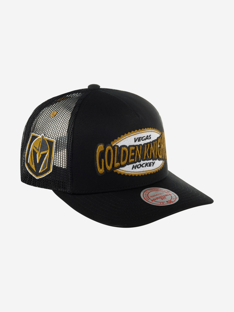 Бейсболка с сеточкой MITCHELL NESS HHSS5766-VGKYYPPPBLCK Vegas Golden Knights NHL
