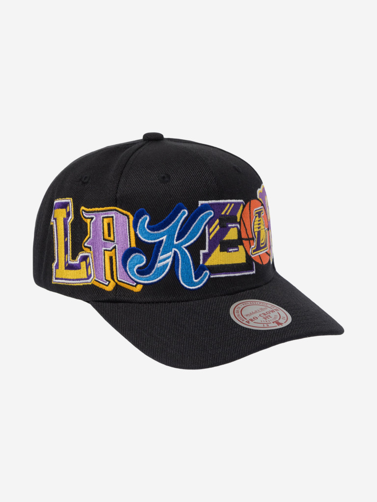 Бейсболка MITCHELL NESS HP10412-LALBLCK Los Angeles Lakers NBA (черный)