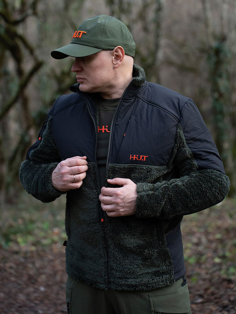 Кофта мужская HUT BORON на молнии хаки