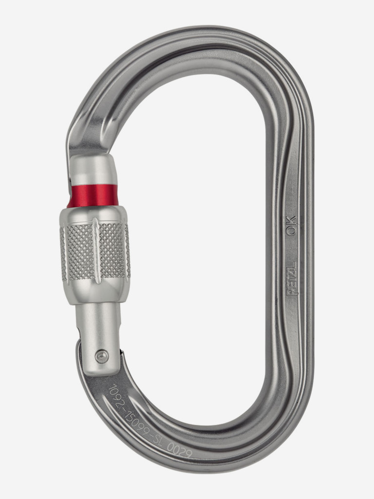 Карабин альпинистский Petzl OK SL, серый