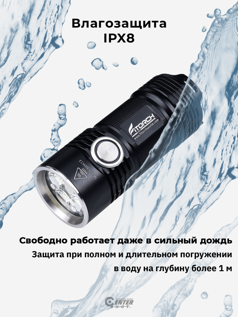 Фонарь FiTorch P25 универсальный компактный (акум. с USB)