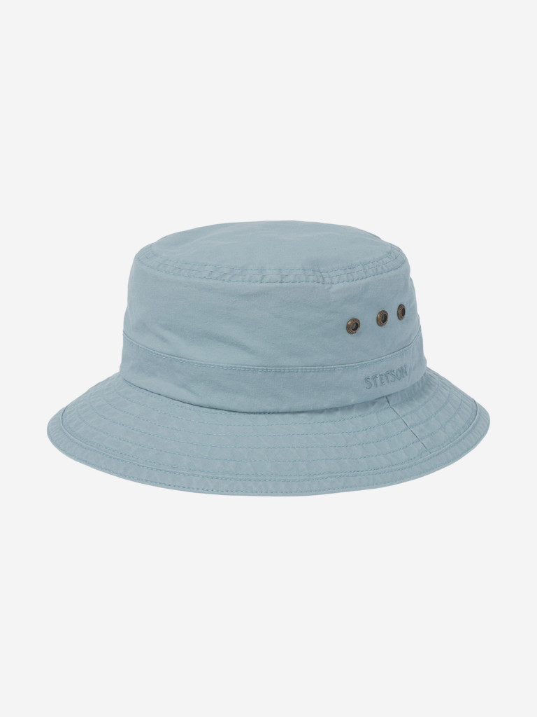 Панама STETSON 2811101 BUCKET DELAVE ORGANIC COTTON (голубой)