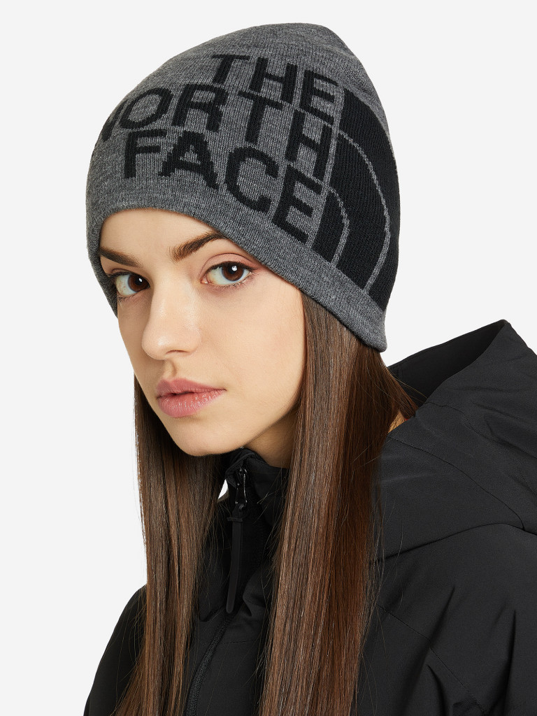 Шапка The North Face черный/серый цвет — купить за 2719 руб. со скидкой 20  %, отзывы в интернет-магазине Спортмастер