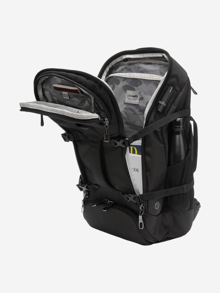 Рюкзак в ручную кладь антивор Pacsafe Venturesafe EXP35, черный, 35 л.