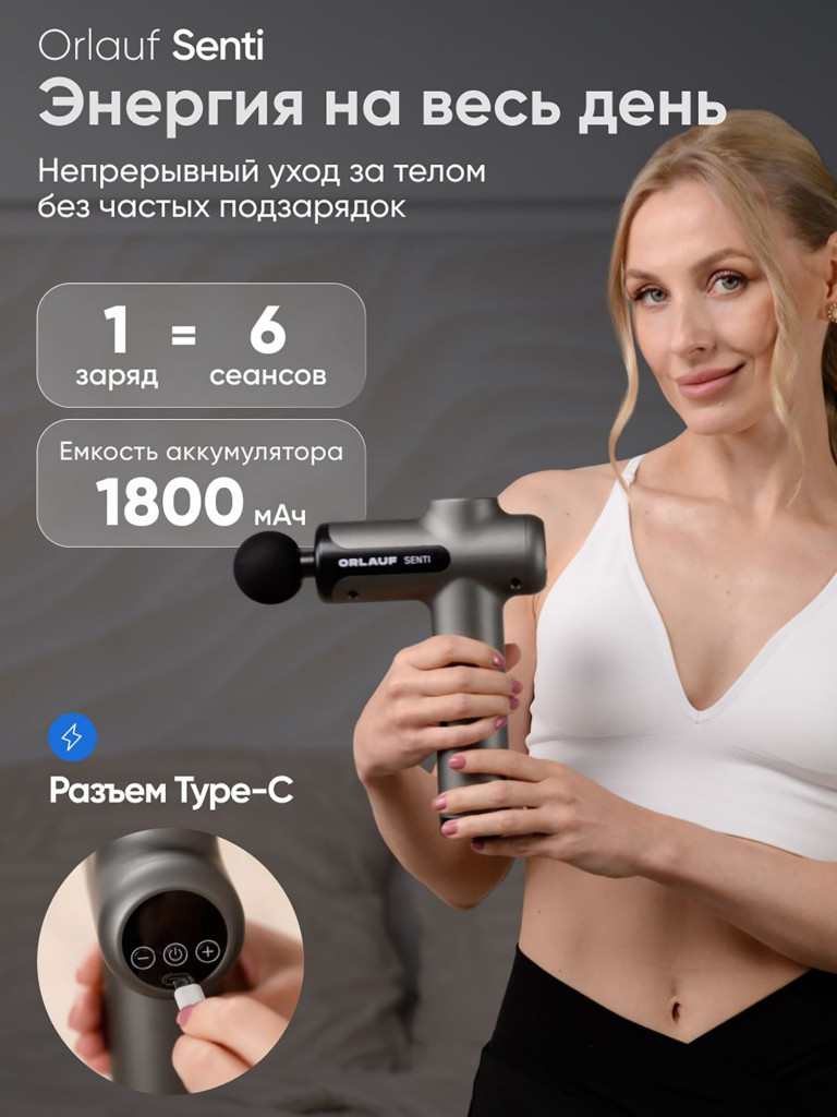 Перкуссионный массажер ORLAUF Senti