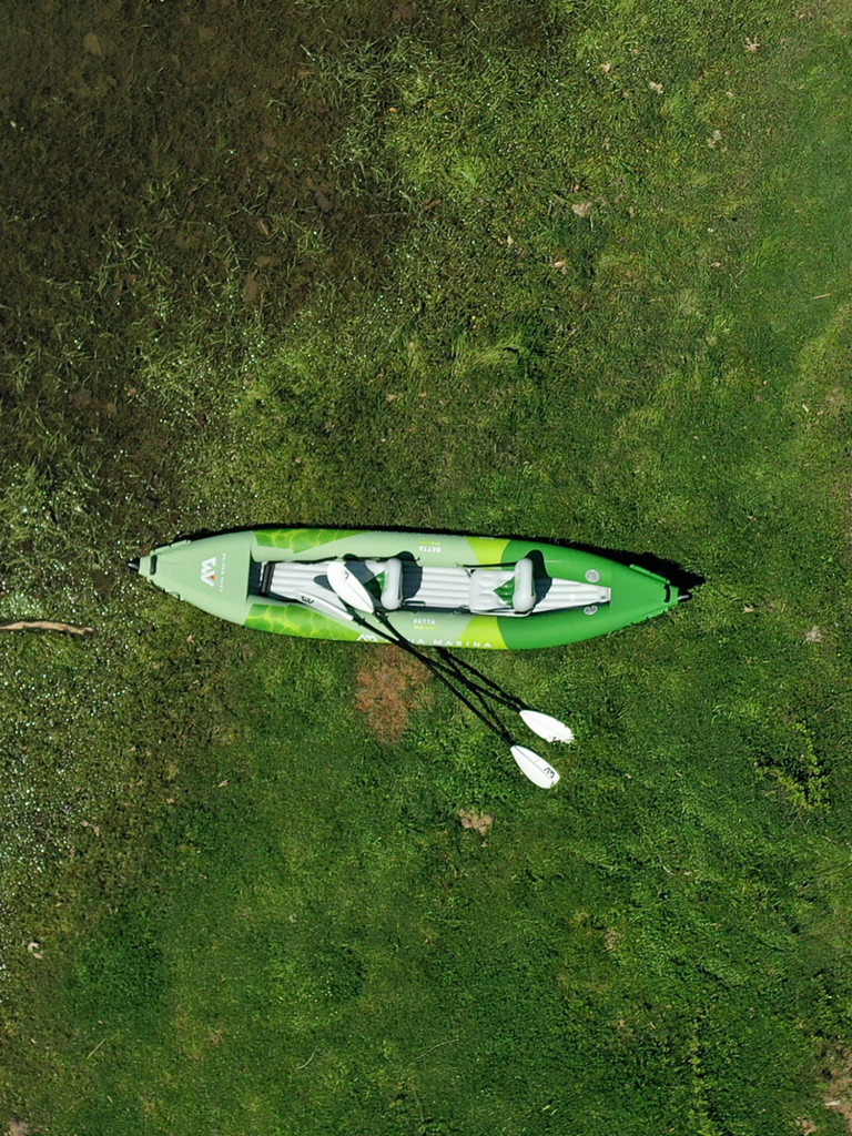Каяк надувной двухместный с веслами Aqua Marina Betta-412, 412x80см