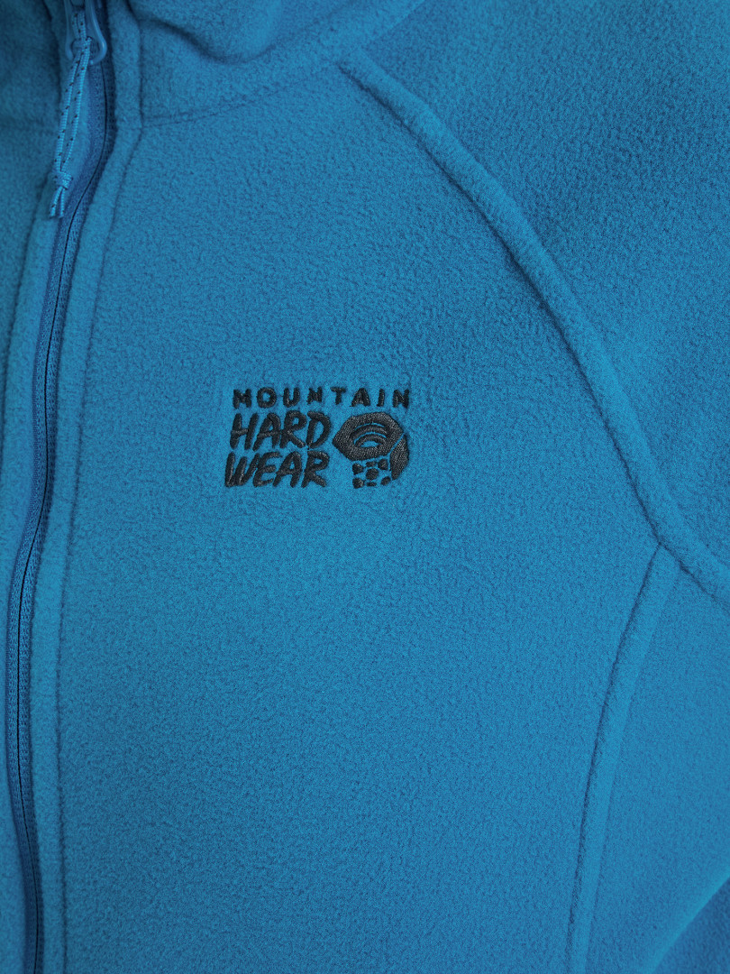 фото Джемпер флисовый женский mountain hardwear polartec microfleece full zip, синий