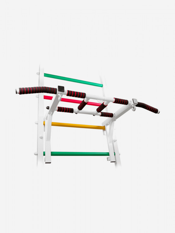 Турник 3 хвата Навесной на шведскую стенку WestSport Белый