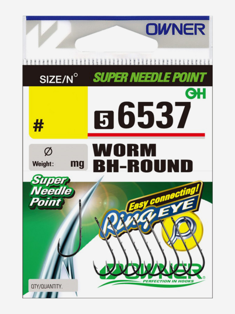 Крючок OWNER Worm BH-Round BC №8 9шт