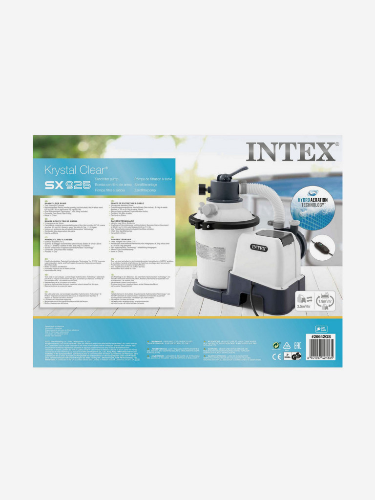 Фильтр-насос песчаный Intex 26642, 2м³/ч