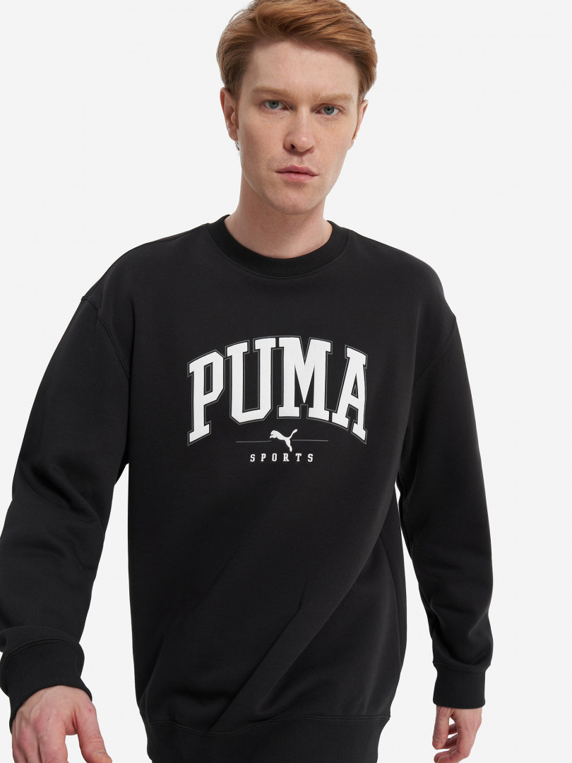 фото Джемпер флисовый мужской puma squad, черный