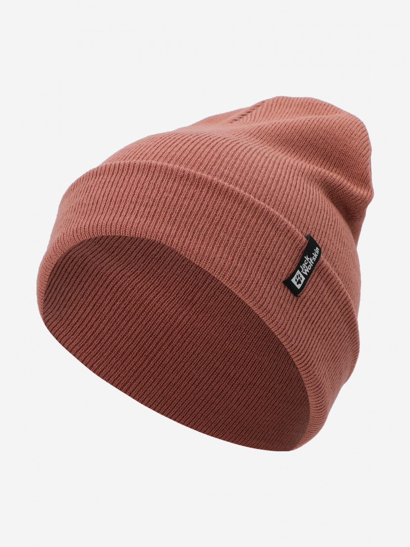 фото Шапка jack wolfskin rib, оранжевый