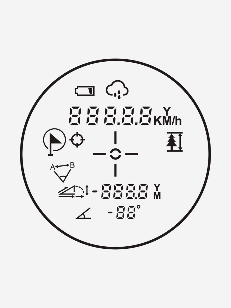 Бинокль Veber Winger 6х22 RF1000 с лазерным дальномером