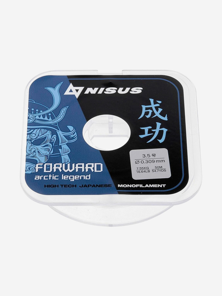 Леска для рыбалки Nisus FORWARD ARCTIC LEGEND Nylon 0,309мм, 50м, 7,55кг, прозрачный