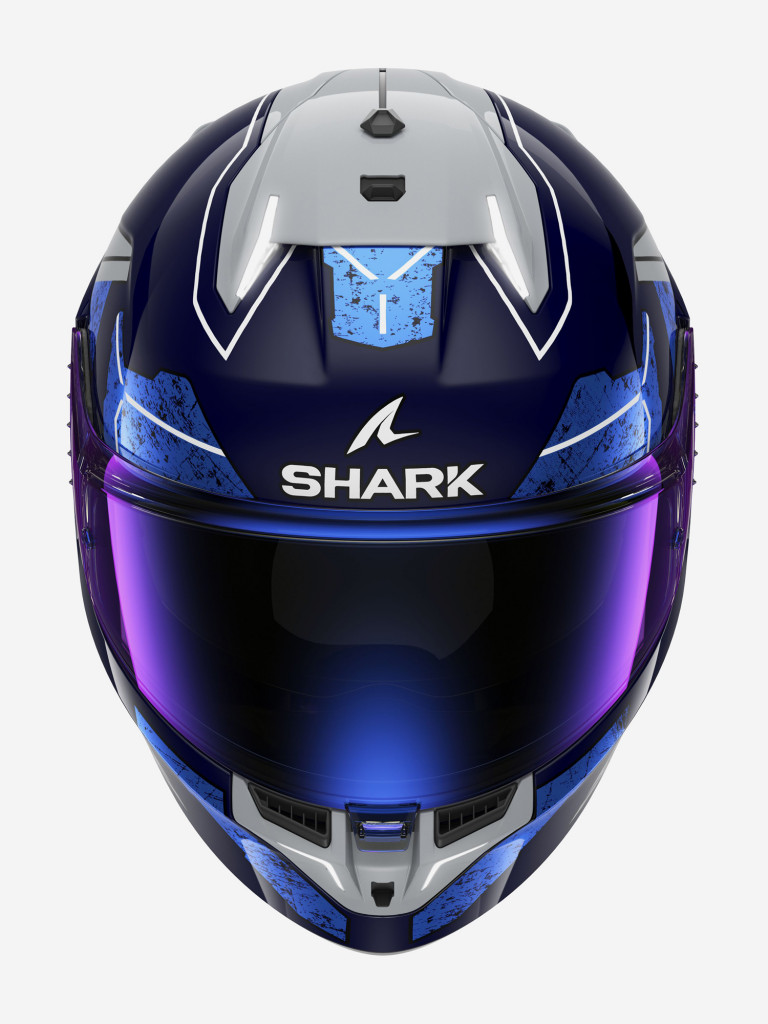 Мотошлем интеграл Shark SKWAL i3 RHAD Blue/Chrome/Silver