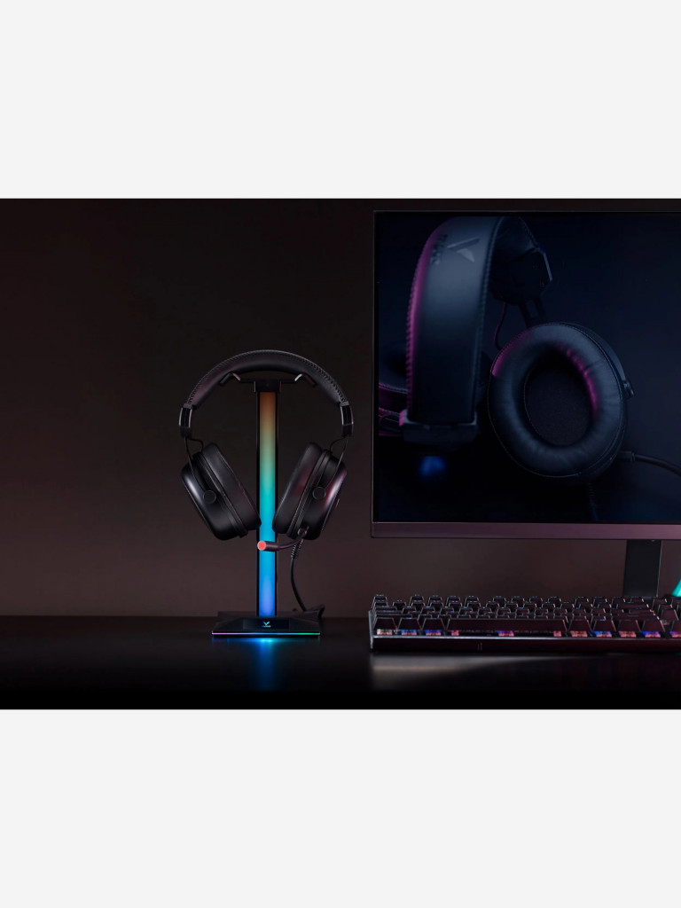 RAPOO Игровая гарнитура проводная VH300S-BL Virtual 7.1, цвет - черный (13331)