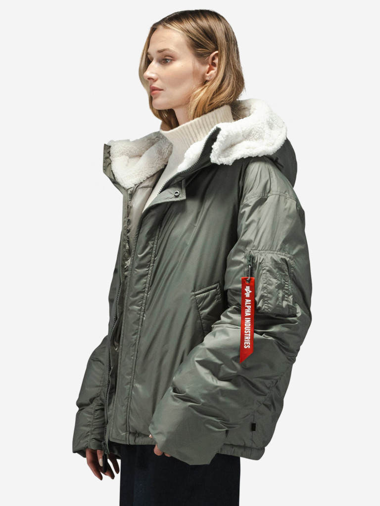 Парка зимняя пуховая женская Short Hybrid Parka Alpha Industries