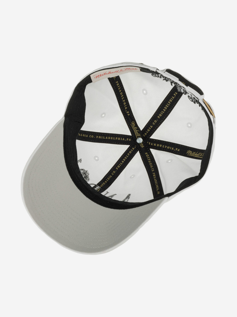Бейсболка MITCHELL NESS HLUX6888-CLBYYPPPWHIT And 1 (белый)