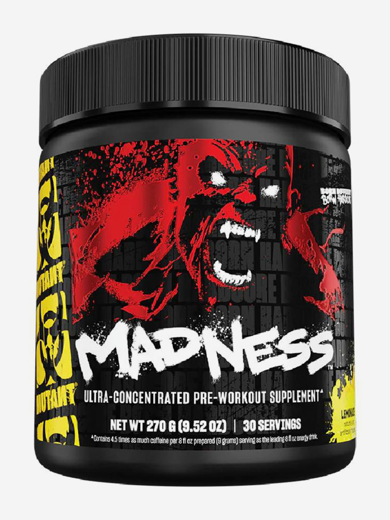 Предтренировочный комплекс Mutant Madness, 225 г, Лимонад