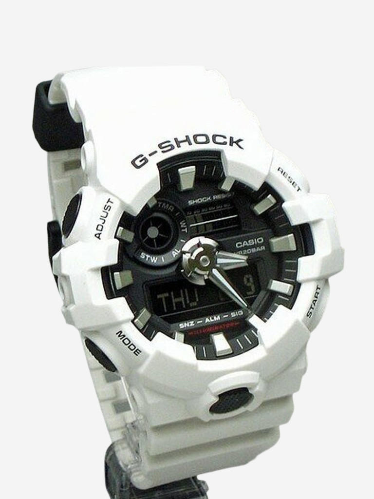 Японские наручные часы CASIO G-Shock GA-700-7A, мужские,ударопрочные, пластик, кварцевые, WR200