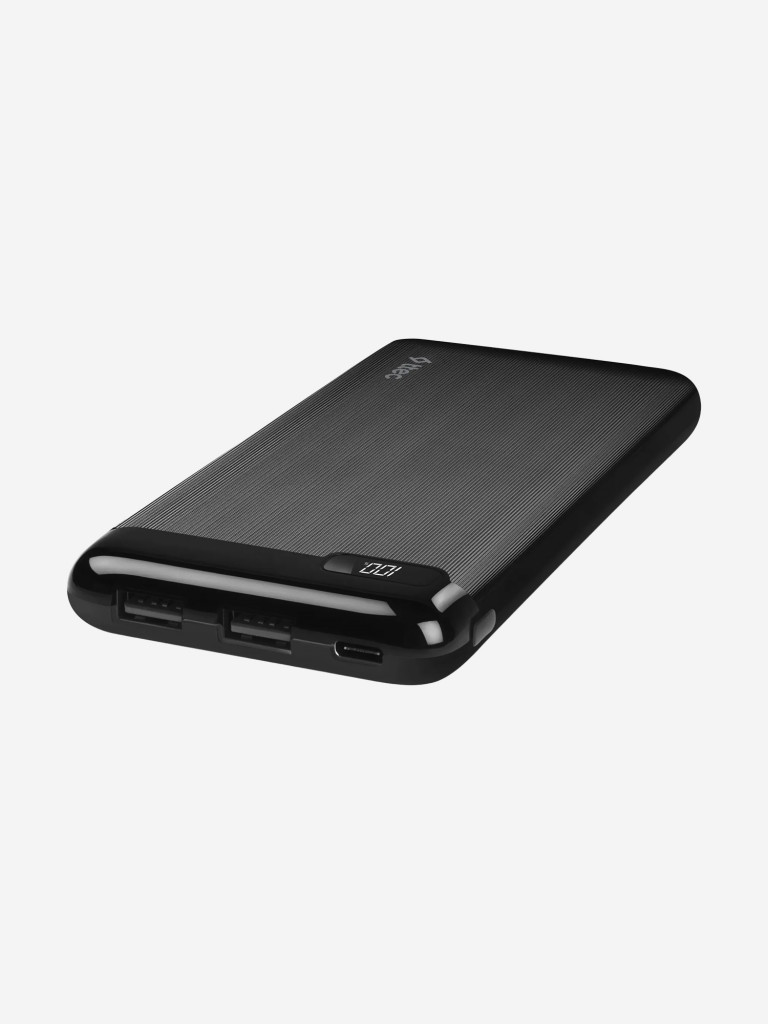 Внешний аккумулятор TTEC PowerSlim LCD 10000 mAh Powerbank with USB-C Input/Output. Цвет: черный