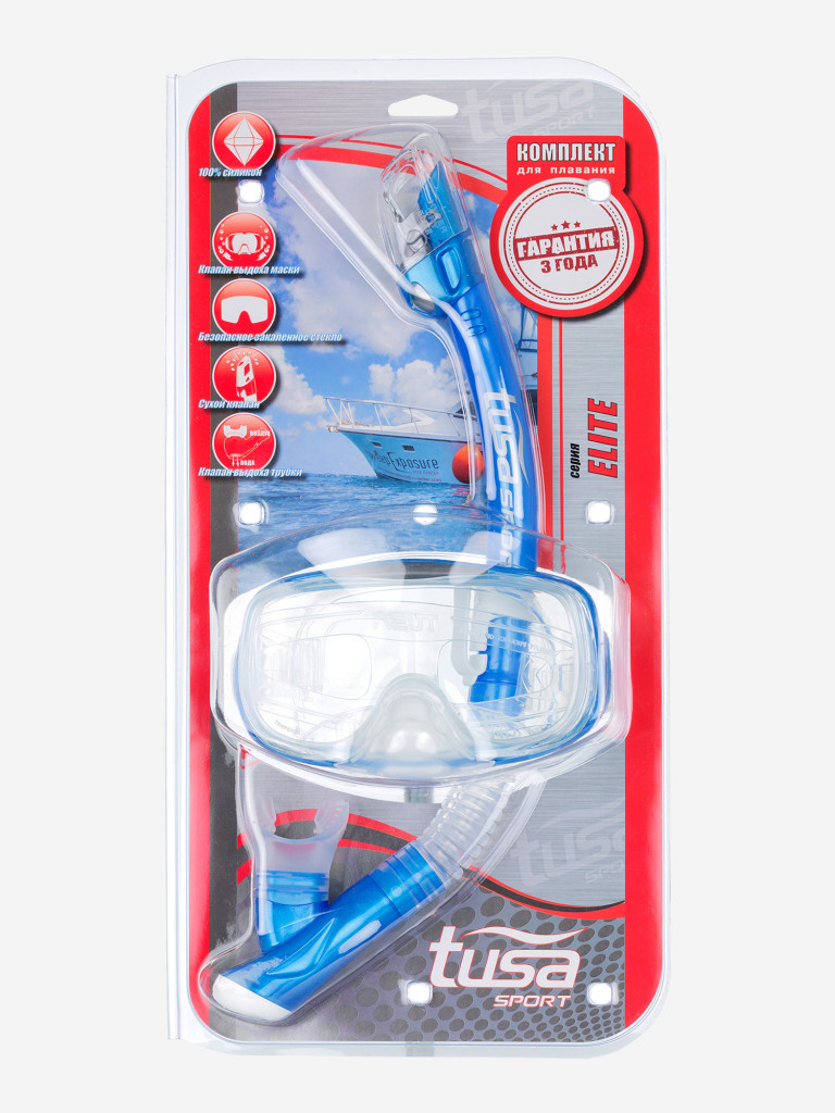 Комплект Tusa Imprex 3-D Dry: маска, трубка