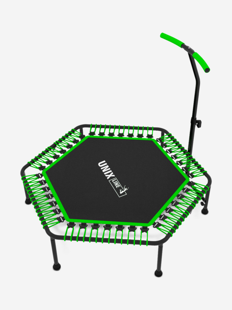 Батут спортивный для фитнеса и джампинга UNIX Line Fitness 125 см, зеленый