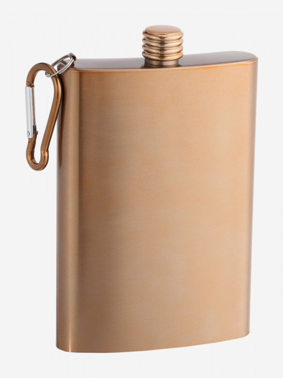 Фляжка с карабином S.Quire, 0,24 л, сталь