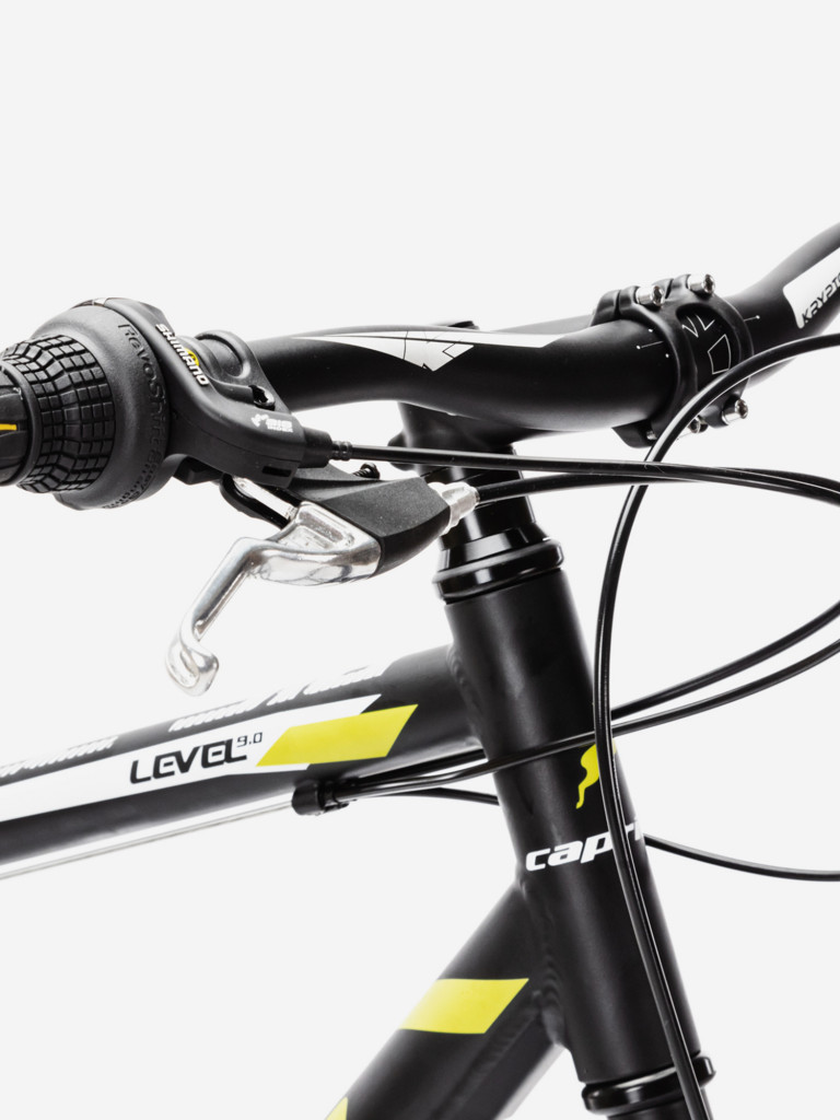 Велосипед CAPRIOLO MTB LEVEL 9.0 (3 X 6), рама алюминий 19'', колёса 29'' (чёрный - жёлтый - зелёный)
