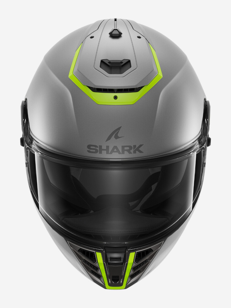 Мотошлем интеграл Shark SPARTAN RS BLANK MAT Silver/Yellow/Silver
