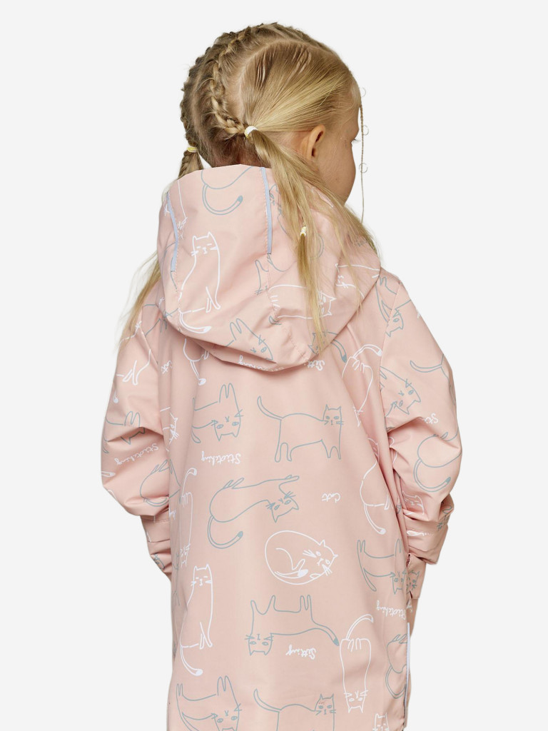 Парка для девочки batik Тора принт розовый