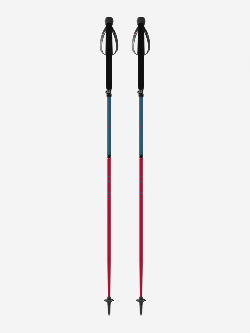 Палки треккинговые One Way MTX Carbon Vario Lite, Красный