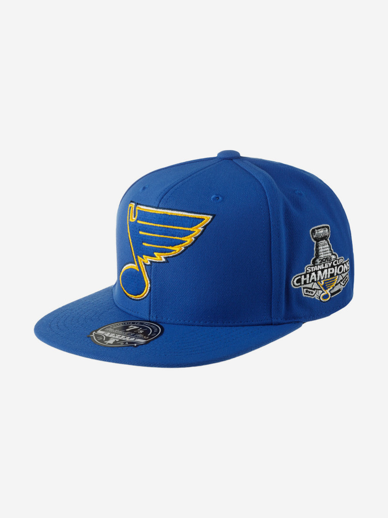 Бейсболка с прямым козырьком MITCHELL NESS 6HSFLR22464-SLUROYA St Louis Blues NHL (синий)