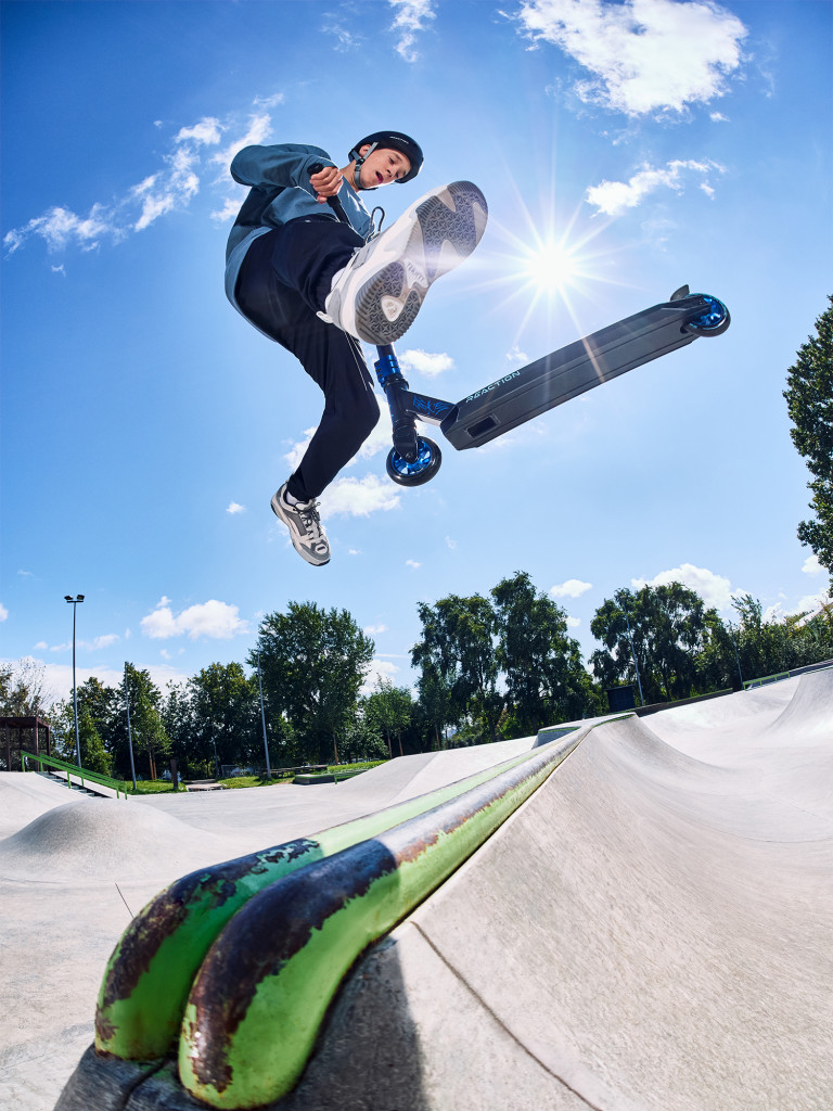 Самокат Reaction Stunt 2.0, 100 мм