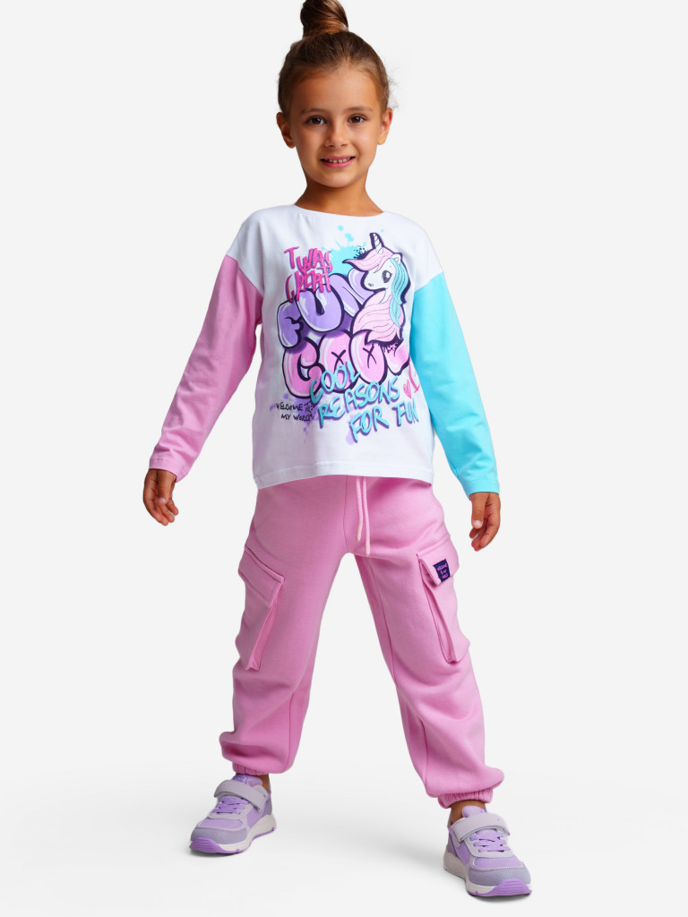 Лонгслив для девочек PlayToday