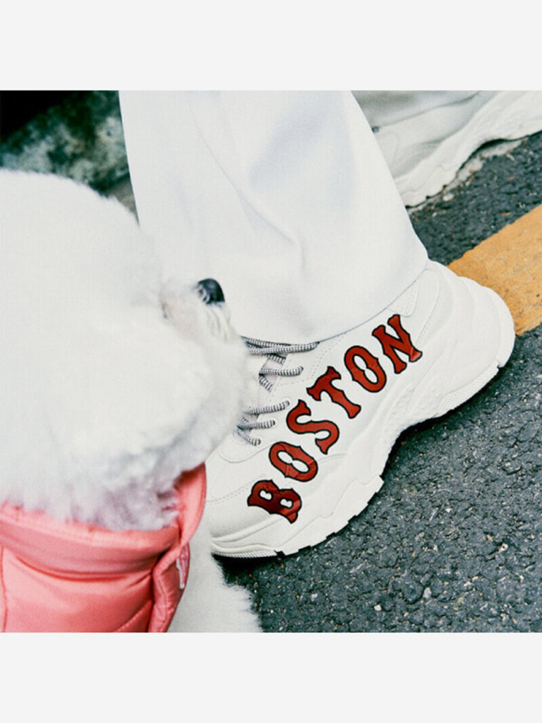 Кроссовки массивные MLB Big Ball Chunky Boston Белые