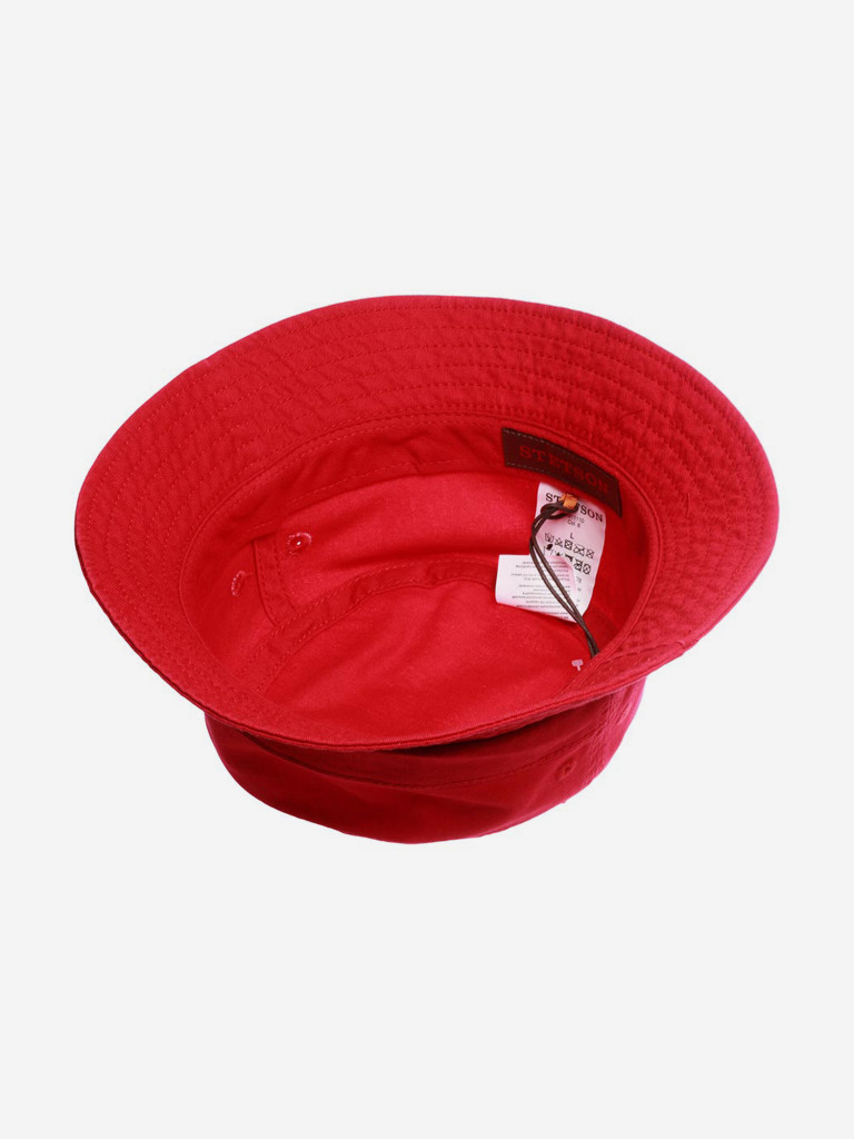 Панама STETSON 1811110 BUCKET COTTON TWILL (красный)